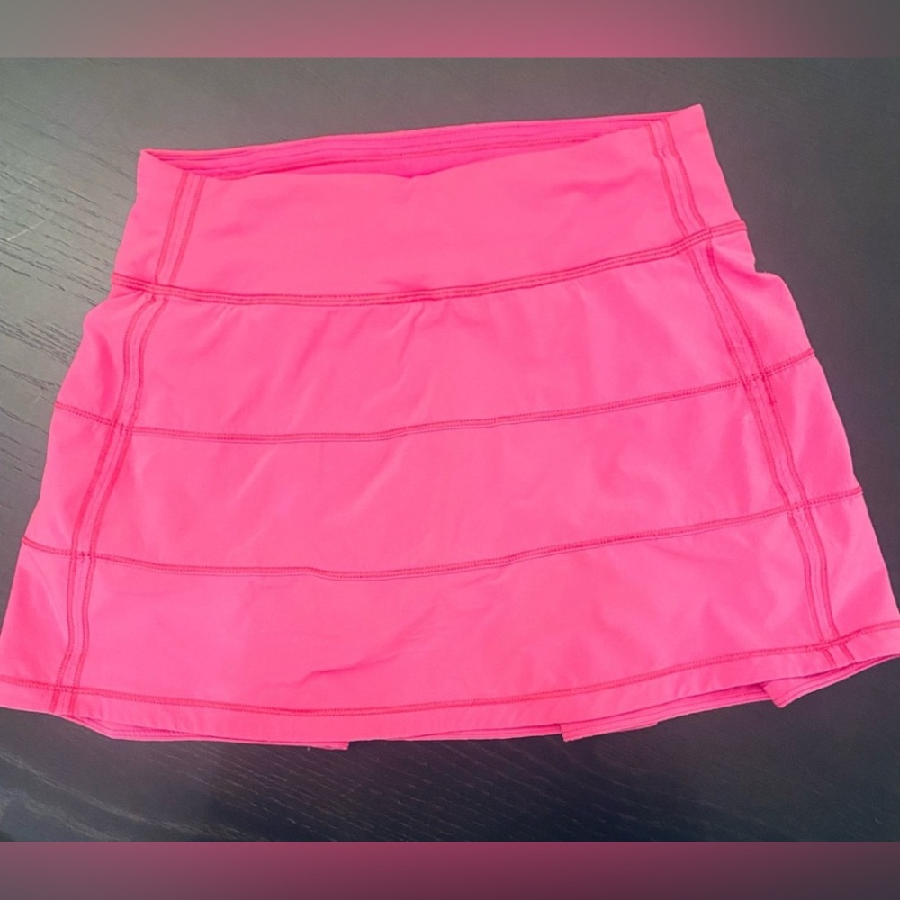 Lululemon Athletica Bright Pink Pace Rival Skirt